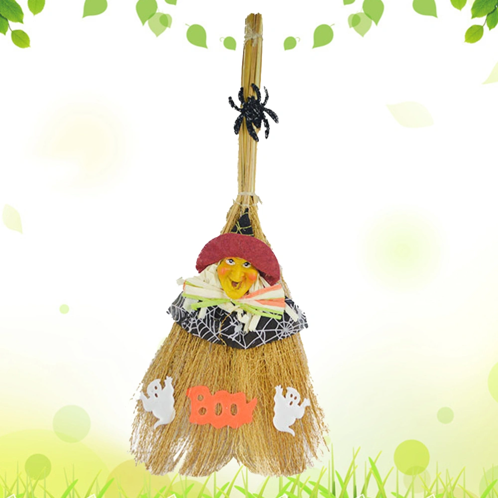 1 Pc Halloween Witches Broom Costume Decorative Props Masquerade Show Dress Up Miracle Broom Witch Broom for Halloween Cosplay Party (2 Styles Random)