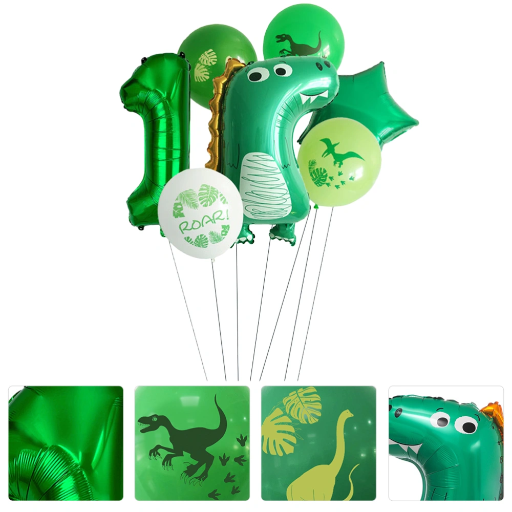 Decorative Birthday Balloons Dinosaur Themed Birthday Balloons Cartoon Balloon