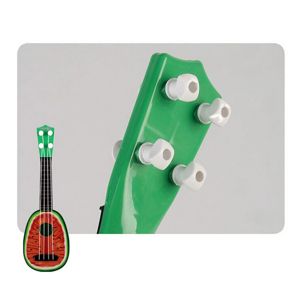 Mini Fruit Musical Guitar Ukulele Instrument Toy Children's Educational Game Toys (Watermelon)