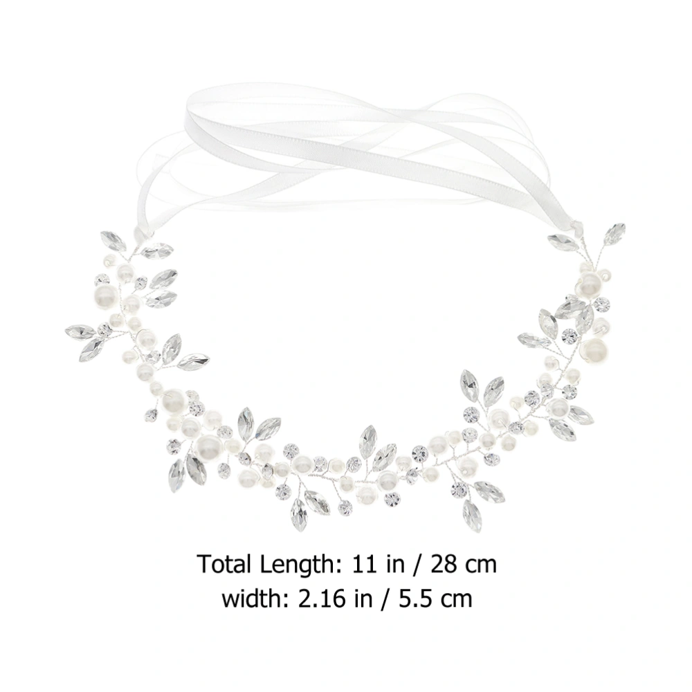 Wedding Party Headband Bridal Headband Artificial Pearl Headpiece Hair Accessory