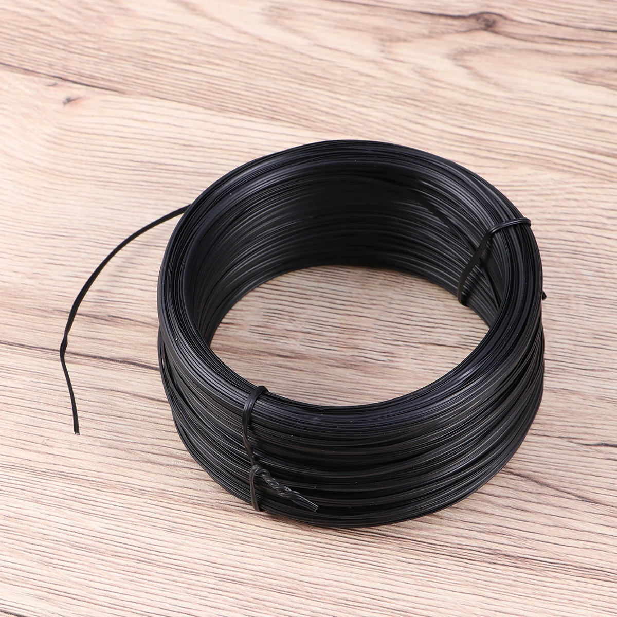 55 Meters PVC Glue Coated Wire Binding Garden Wire Binding Iron Wire (Black)