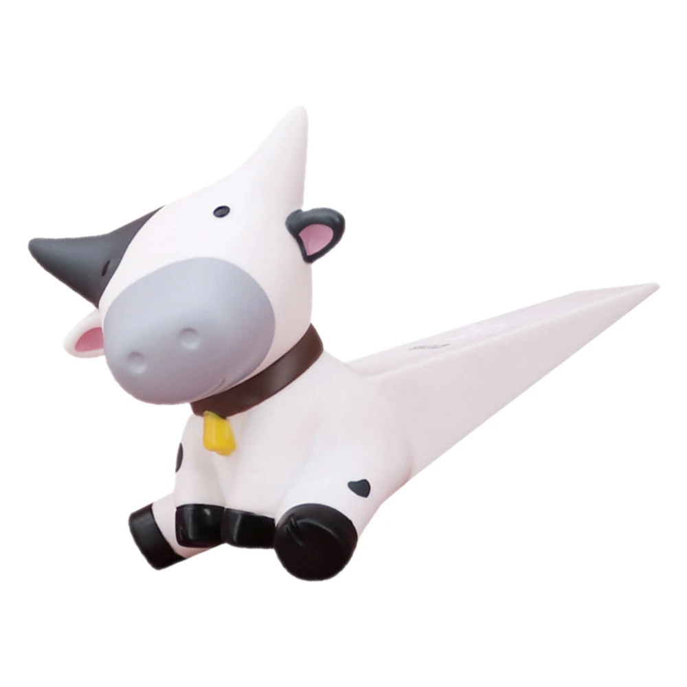 1PC Cartoon Cow Door Stopper Anti-collision Door Stop Safety Door Stop (White)