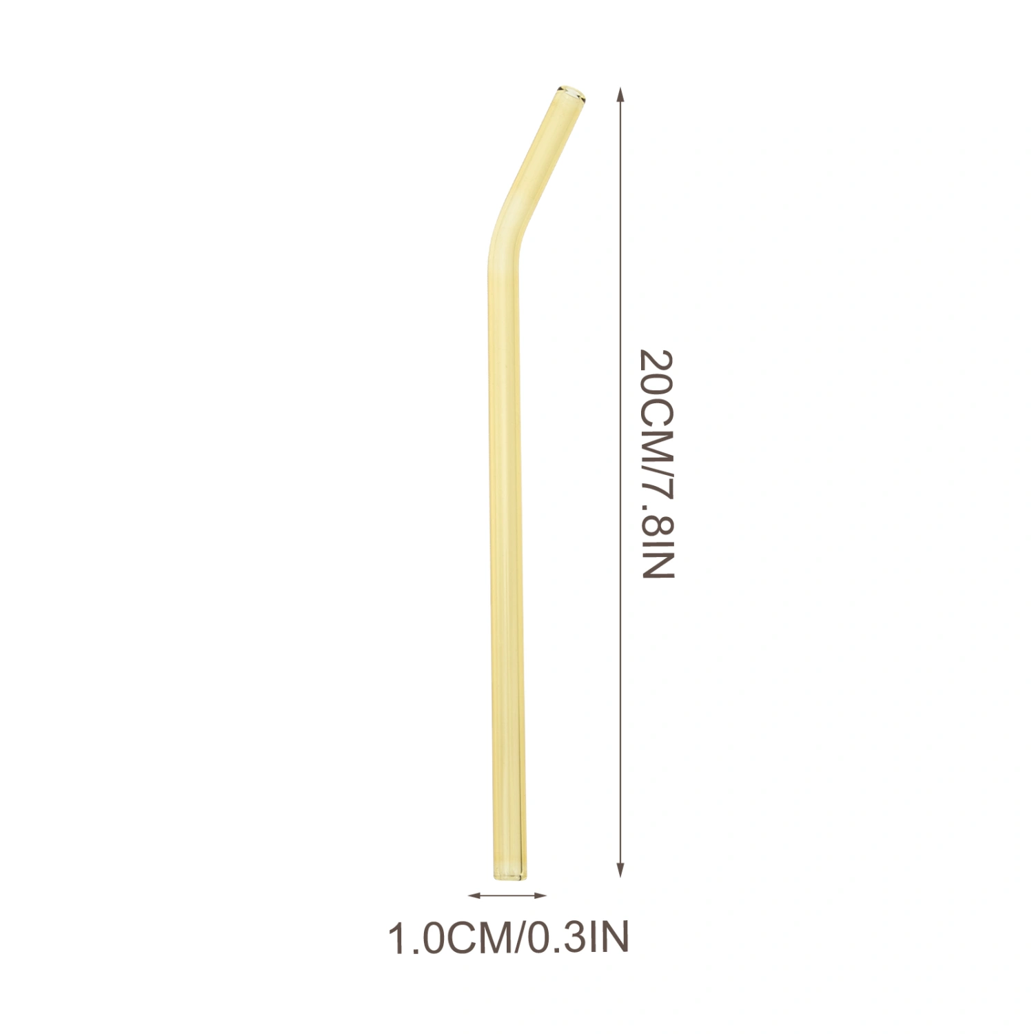 6Pcs Colorful Glass Straws Glass Beverage Straws Reusable Glass Straws Drinking Tools