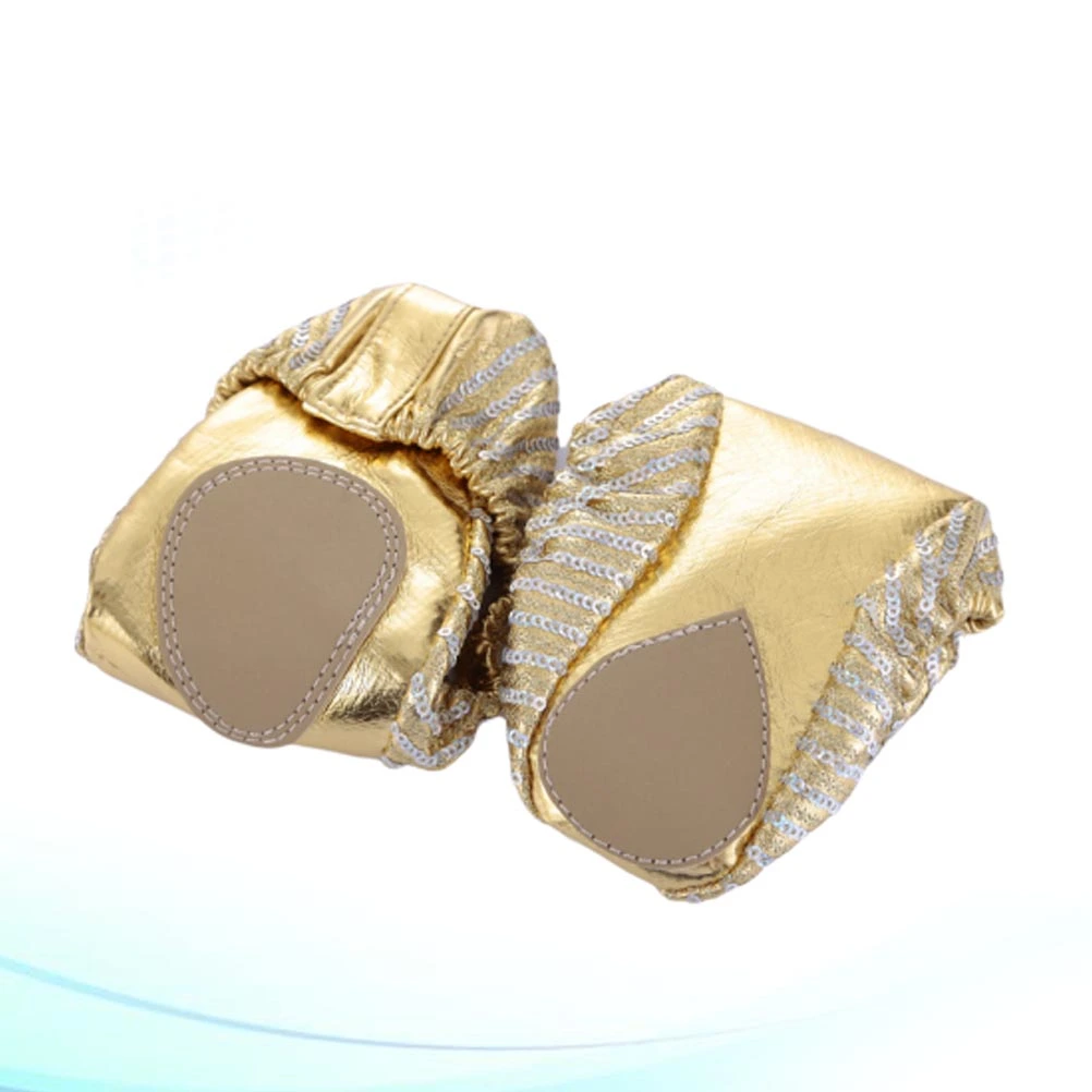 1 Pair of Portable Dancing Shoes Ballet Shoes Bell Dance Shoes Sequined Pocket Shoes for Adults Size 38-39