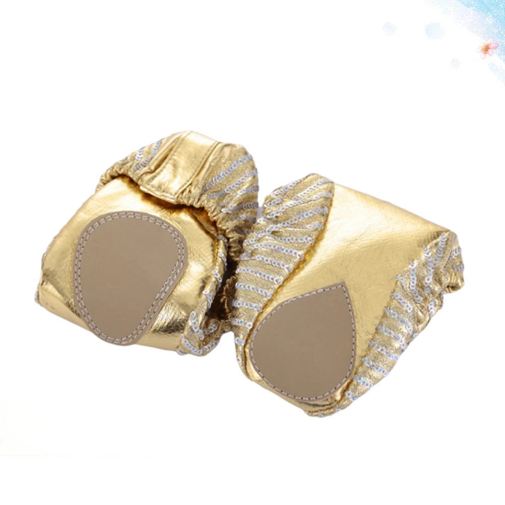 1 Pair of Portable Dancing Shoes Ballet Shoes Bell Dance Shoes Sequined Pocket Shoes for Adults Size 38-39