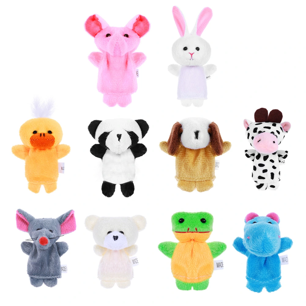 15pcs Baby Animal Finger Puppets Adorable Animal Doll Gloves (Random Style)