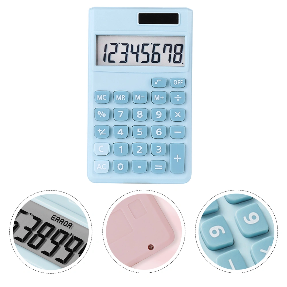 School Student Calculator Solar Powered Calculator Office Working Supply