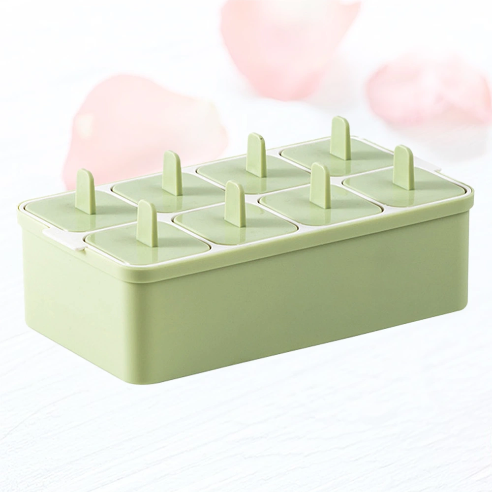 DIY Popsicle Mold Square Ice Cream Making Mold Kitchen Ice Box Mold Creative Ice Grid (Green)