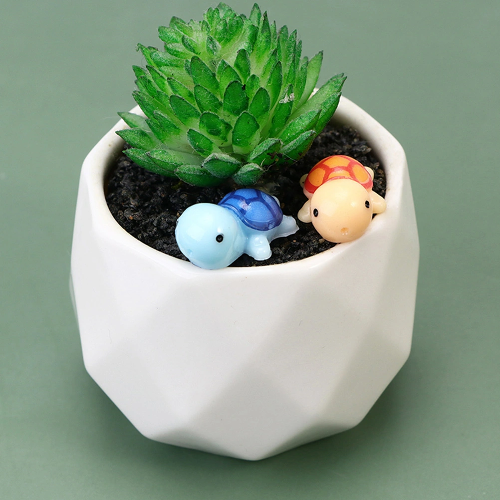 30 Pcs Miniature Turtle Ornaments Bonsai Turtle Models Turtle Resin Crafts