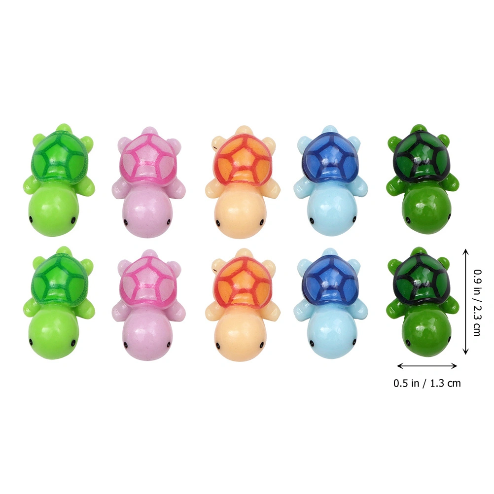 30 Pcs Miniature Turtle Ornaments Bonsai Turtle Models Turtle Resin Crafts
