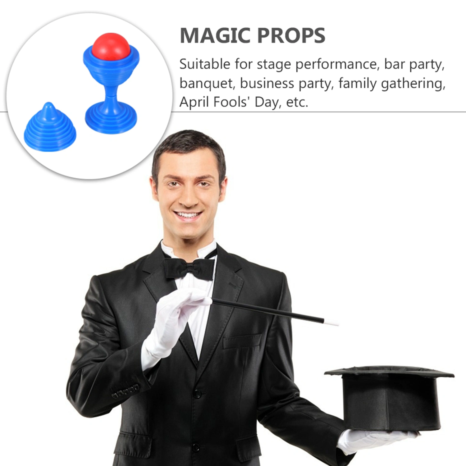 15Pcs Trick Cups Portable Trick Toys Simple Prank Toys Stage Performance Props