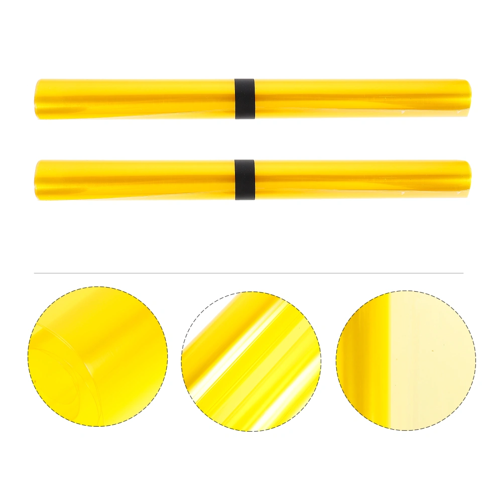 30*120cm Waterproof Car Auto Fog Light Headlight Tint Film Lights Color-Changing Decal Sticker (Yellow)