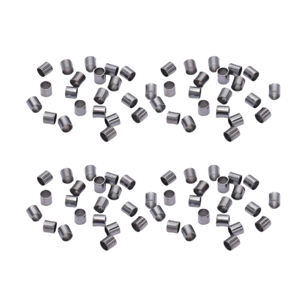 1500PCS Tiny Copper Tube Crimp Beads DIY Crafts Accessories for Jewelry Making DIY Handcraft (Black, 2mm)