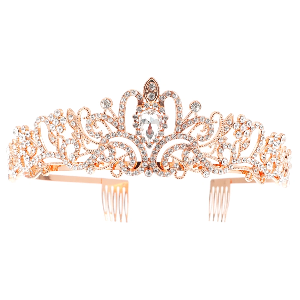 Women Bridal Headband Crown Wedding Bridal Headwear Headpiece Hair Accessory