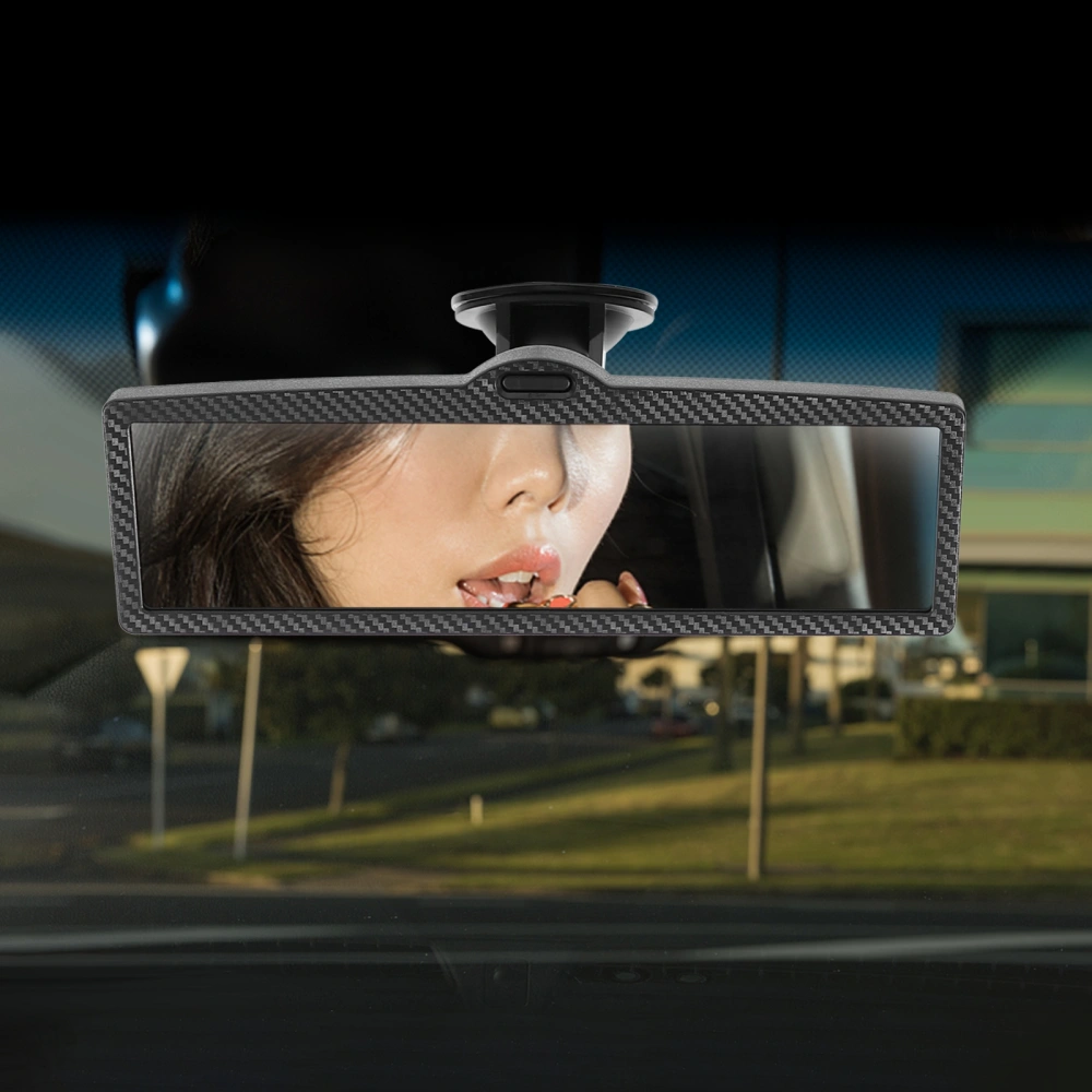 1 Pc Interior Rearview Mirror Adjustable Auto Glass Mirror Wide Angle Mirror