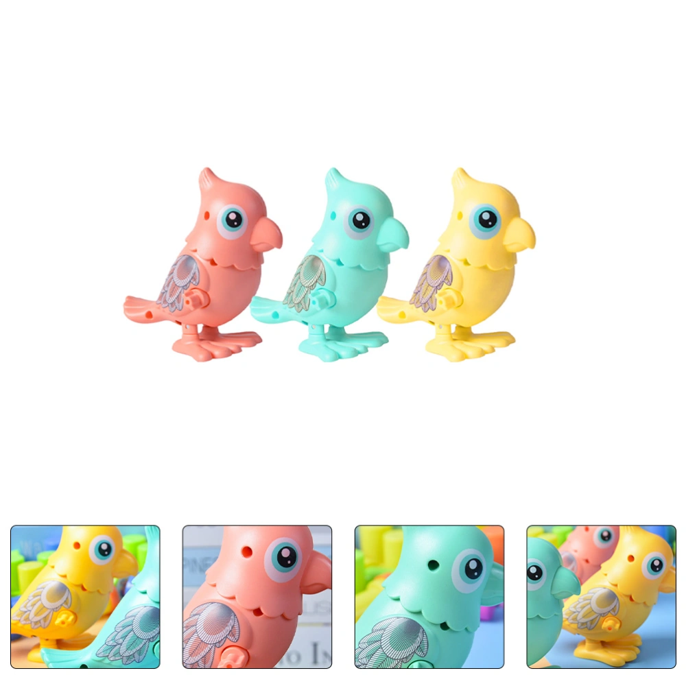 3pcs Wind-up Chicken Toys Animal Wind-up Toys for Kids Toddler (Random Color)