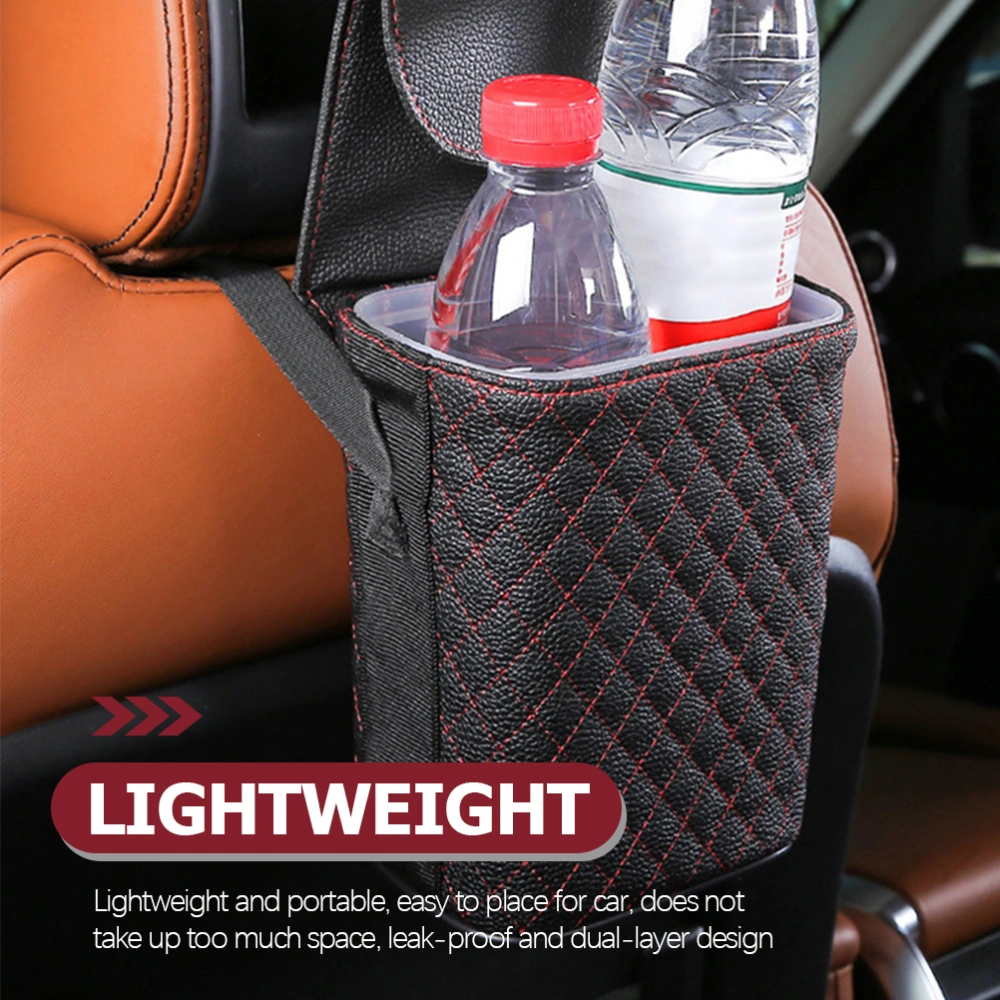 Car Garbage Can Multipurpose Car Trash Can Leak-proof Trash Can for Vehicle