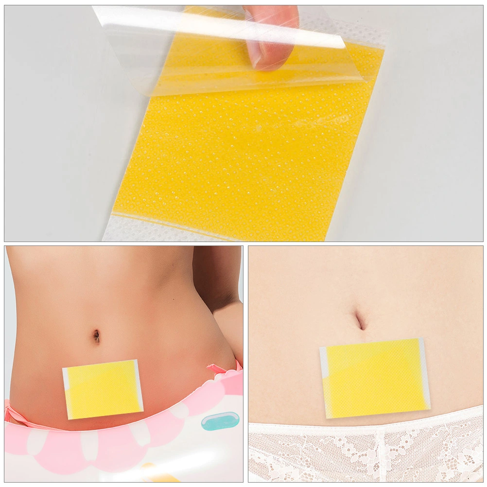 60Pcs Slimming Navel Stickers Weight Lose Slim Patches Fat Patches (Yellow)