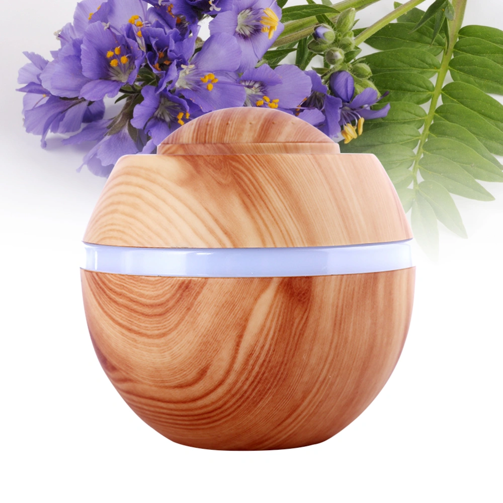 Mini Household Humidifier Diffuser Silent Air Fresher Humidifier for Car Bedroom (Light Wood Grain)