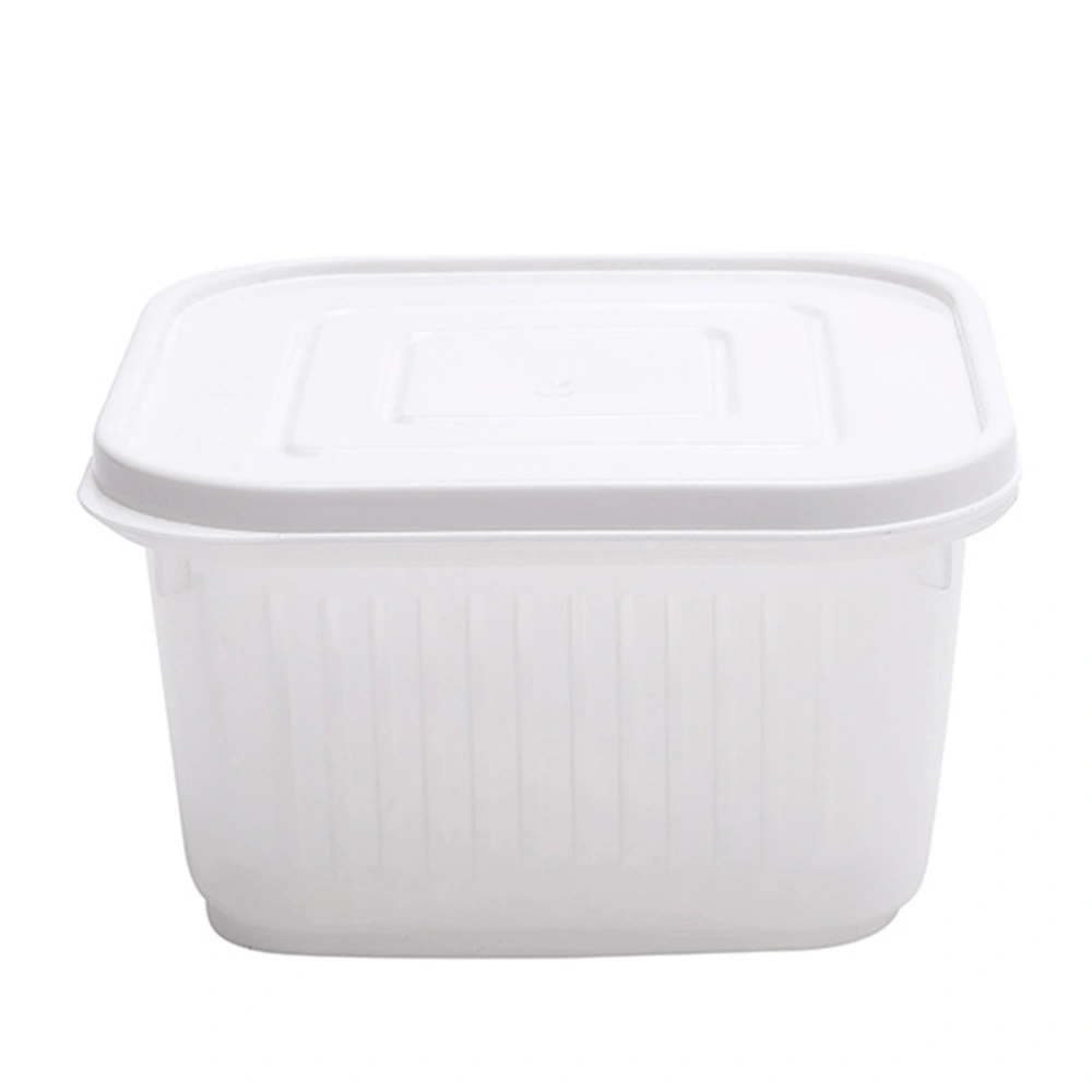 Kitchen Storage Box Food Storage Container Plastic Seal Fruit Vegetable Rectangular Freezer Containers(Random Color)