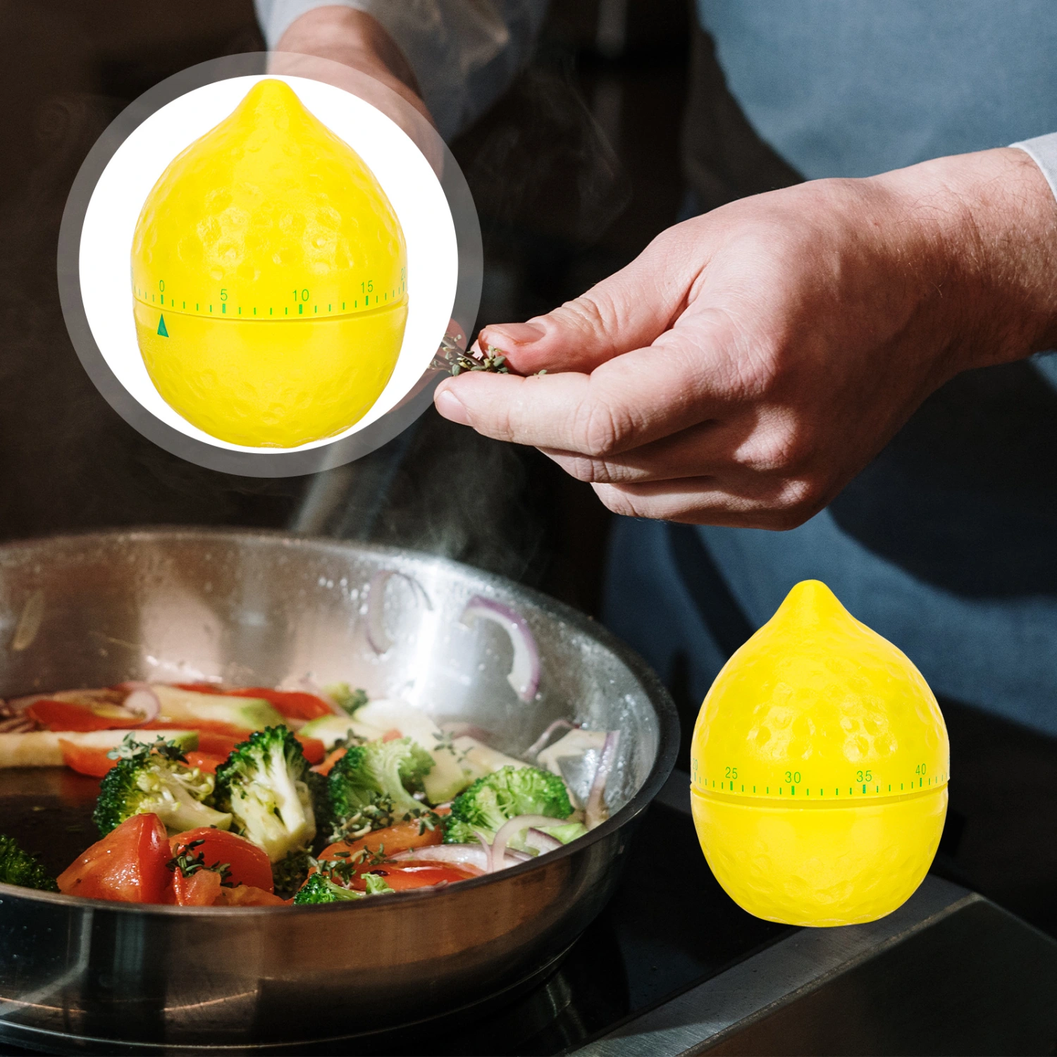 Kitchen Mechanical Timer Lemon Shaped Timer Household Kitchen Timer Countdown Timer