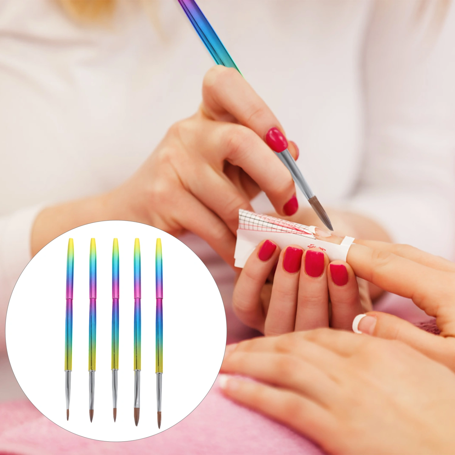 4Pcs Acrylic Nail Art Painting Brush Nail Painting Design Pen Manicure Art Tools