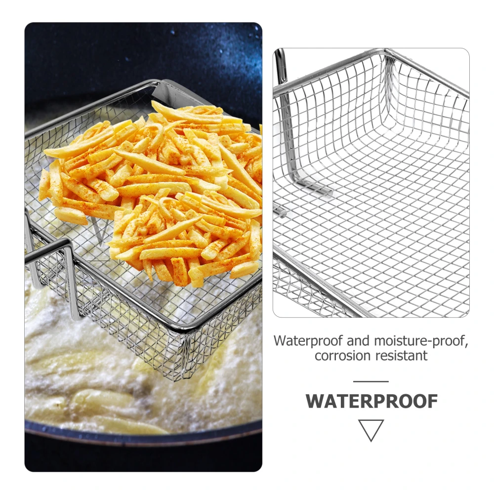 Frying Basket Mesh Screen Food Fried Basket Stainless Steel Fry Basket