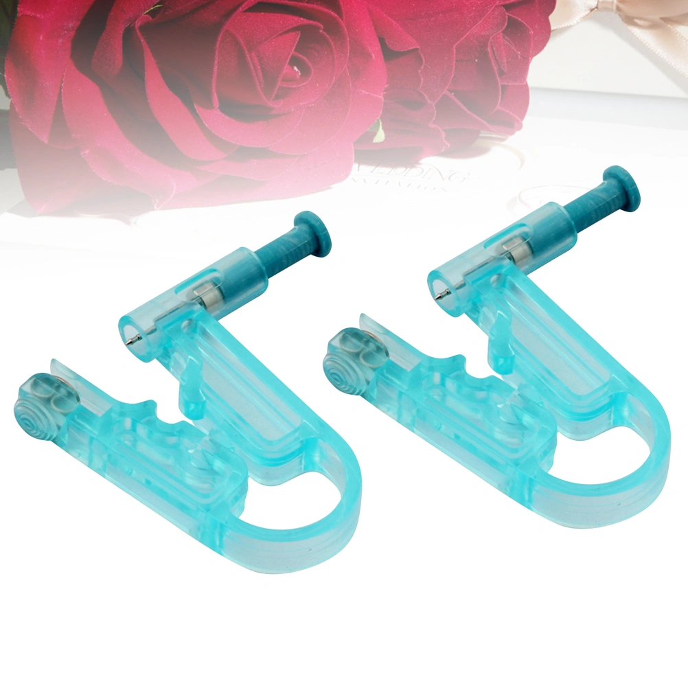 2pcs Safety Ear Piercing Device Painless Disposable Ear Nail Device Pierced Tools Piercing Device