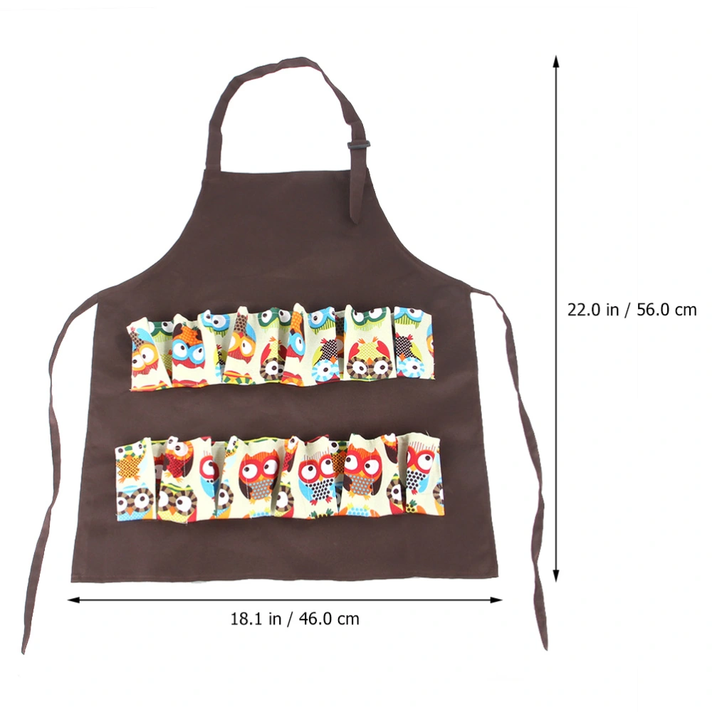 Egg Gathering Collecting Apron with 12 Deep Pockets Home Kitchen Apron Workwear