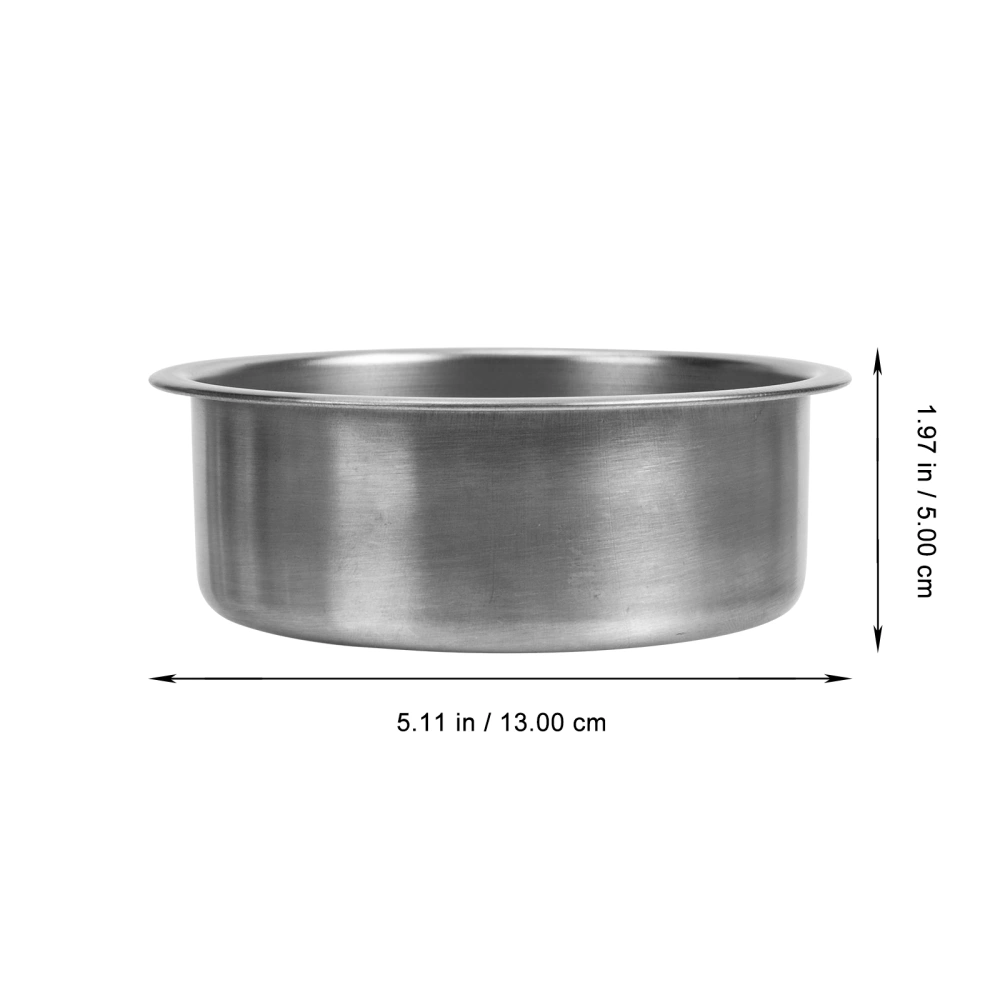 4pcs Stainless Steel Bowl Soup Bowl Practical Basin for Kitchen Home (Silver)