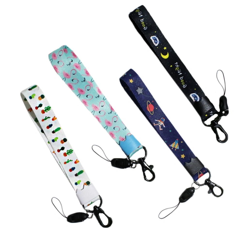 4Pcs Long Phone Lanyards Colorful Wrist Strap Lightweight Nylon Hand Strap for USB Flash Drives Keychain