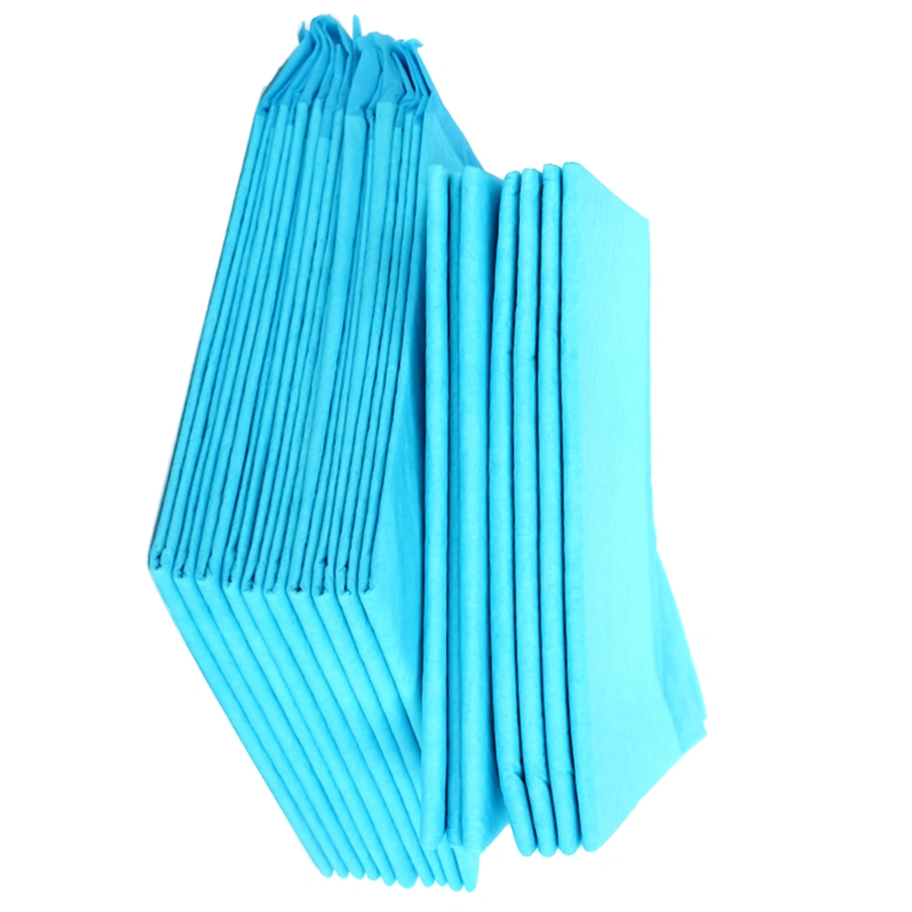 20Pcs Disposable Pet Pee Pads Antibacterial Deodorant Diapers Pet Training Wee Pads (Medium 45x60mm, Random Blue and White)