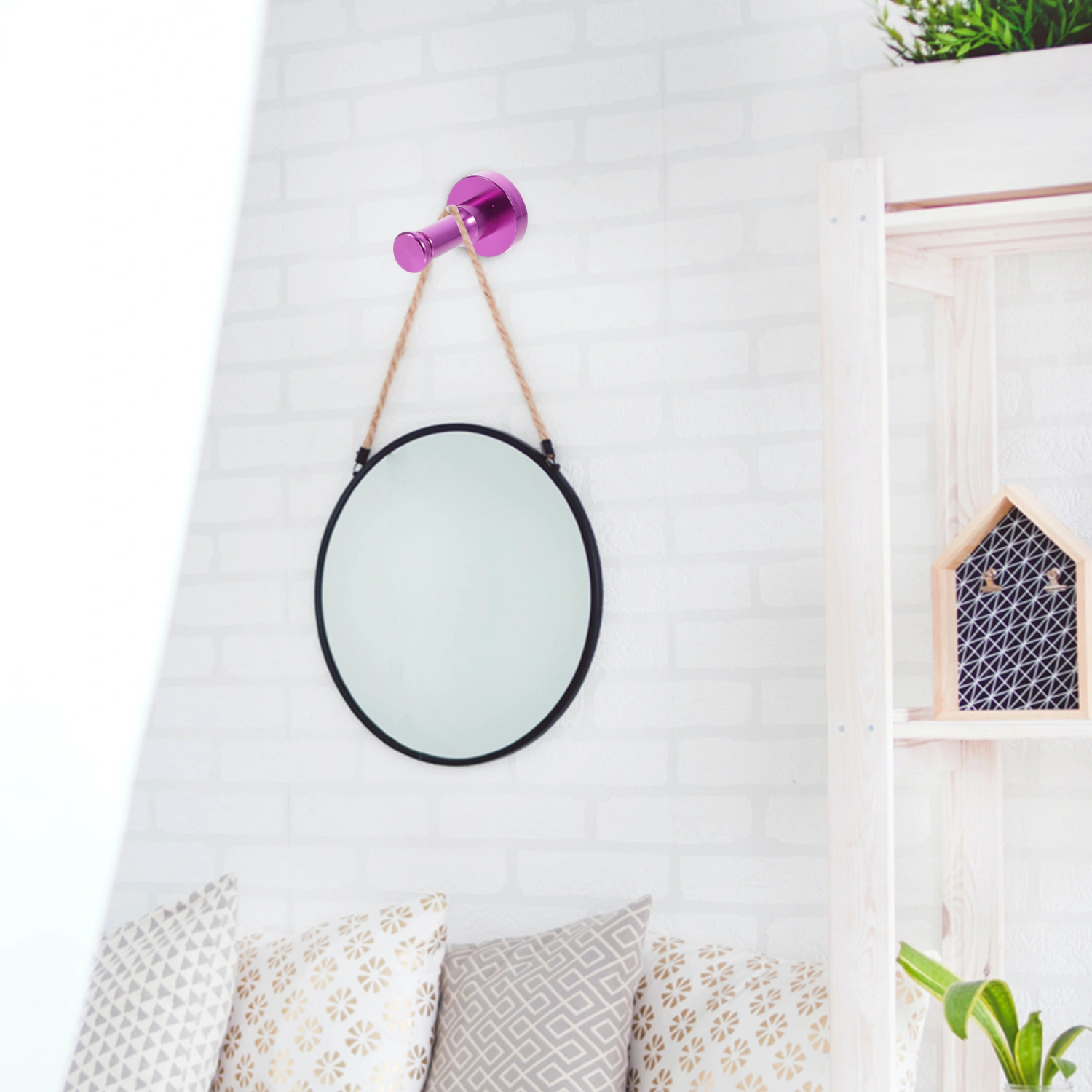 Wall Mount Robe Hook Aluminum Alloy Coat Hook Towel Wall Hanger Clothes Hook