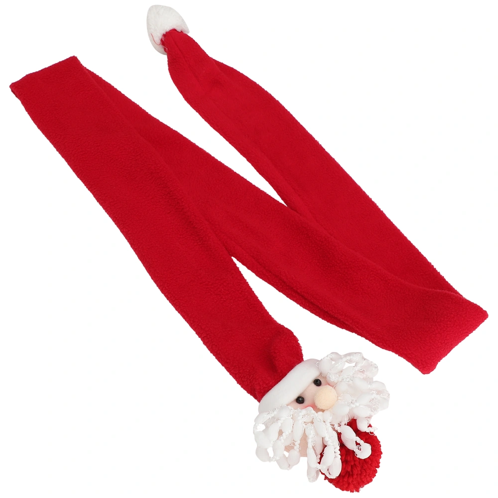 Christmas Scarf Santa Claus Scarf Snowman Scarf Christmas Elk Scarf Winter Christmas Scarf (Santa Claus)