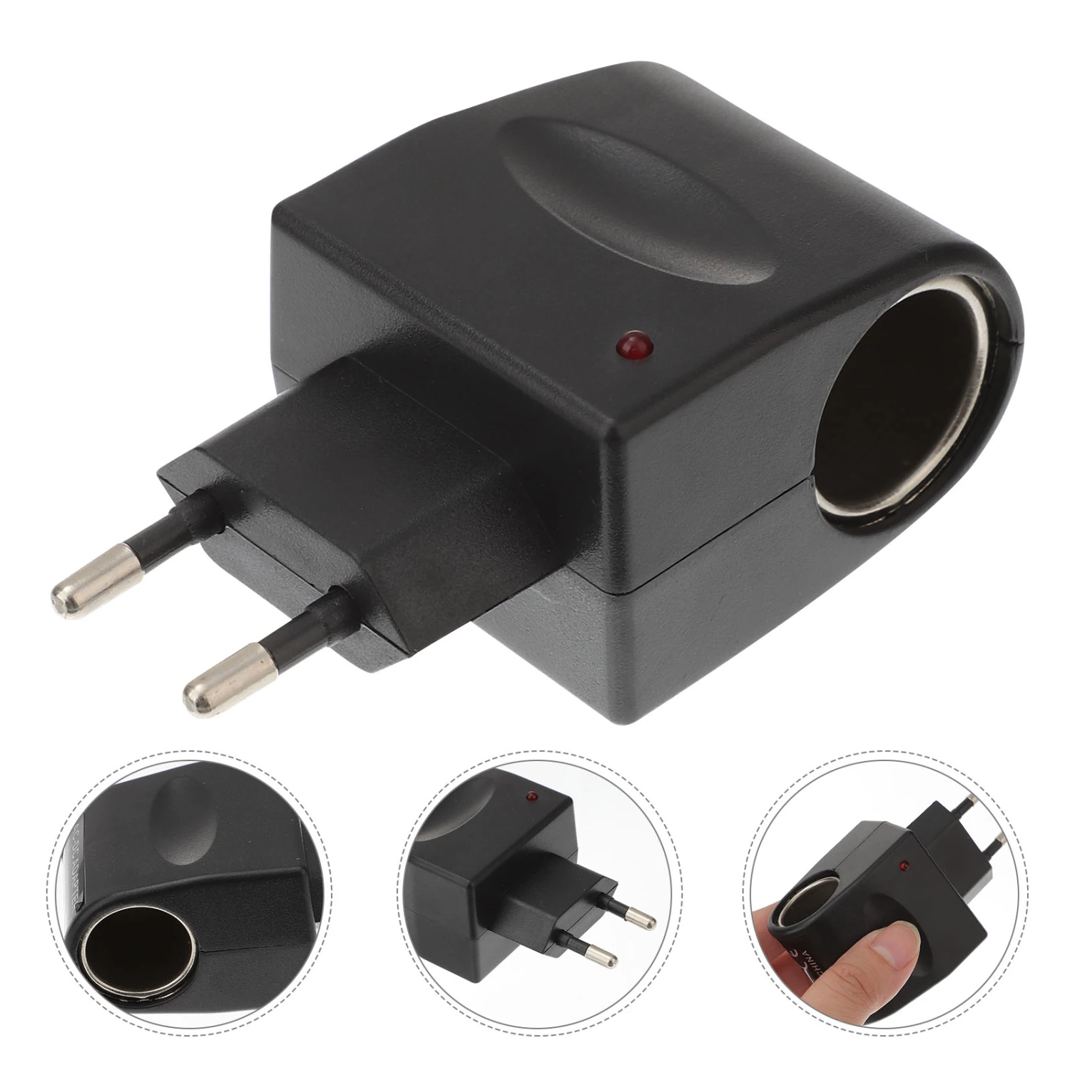 AC to DC Converter 12 Volt 1000ma Cigarette Lighter Socket Power Adapter EU Plug