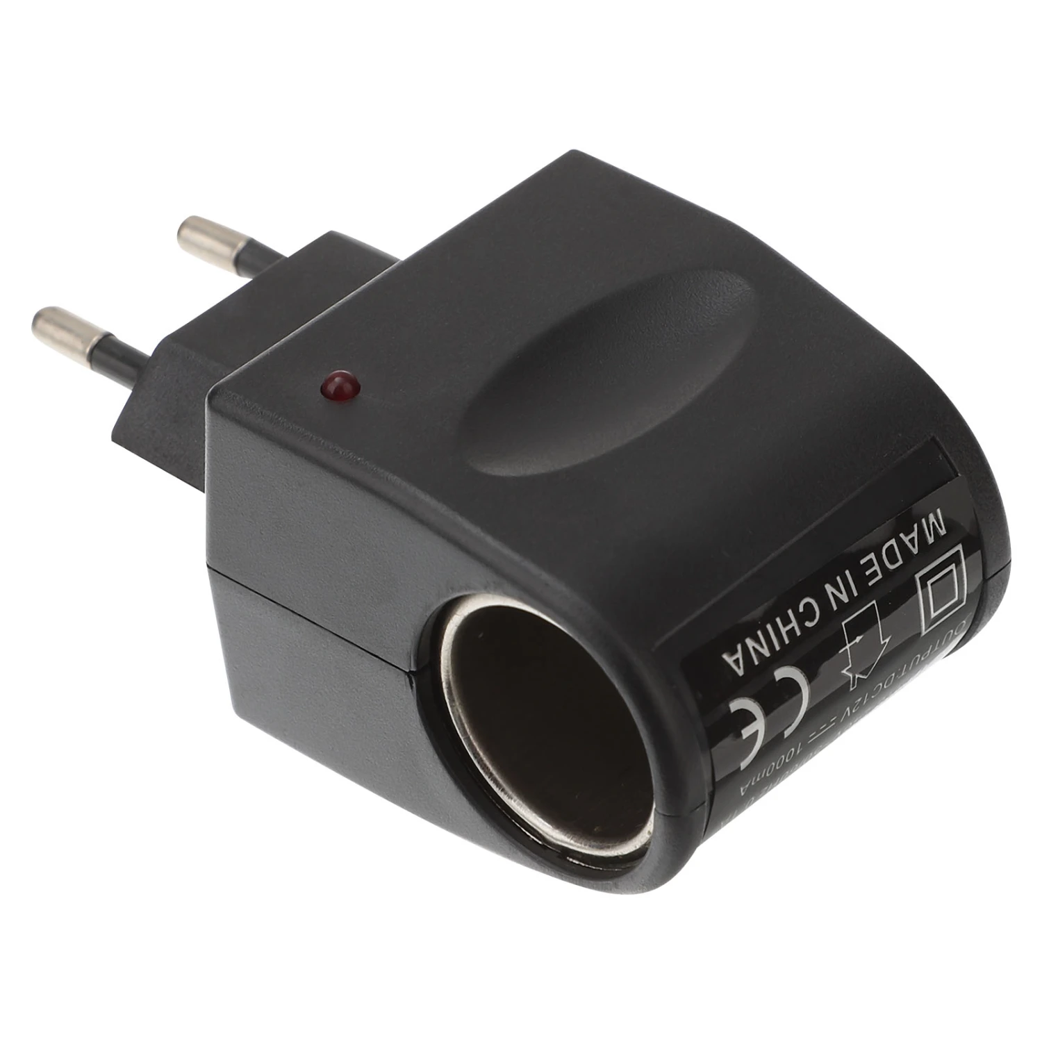 AC to DC Converter 12 Volt 1000ma Cigarette Lighter Socket Power Adapter EU Plug