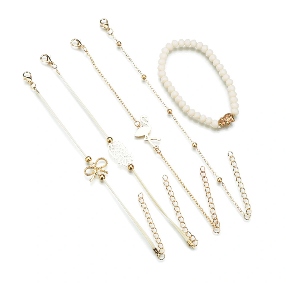 10pcs Hand-woven Bracelet Delicate Wristband Fashion Bangle Bracelet Adjustment Jewelry Wrist Chain For Woman Lady