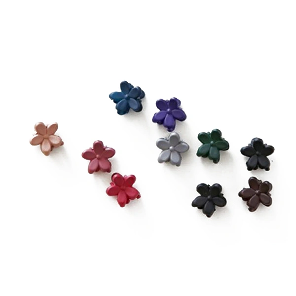 10pcs Girls Flower Shaped Mini Hair Claws / Hair / Hair Clips (Random Color)