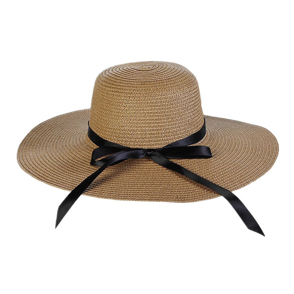 Adjustable Beach Straw Hat Wide Brim Sun Hat Women Summer Straw Hat Beach Hat