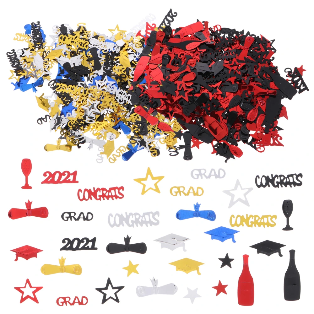 2 Bags 60 g Decorative Exquisite Confetti Graduation Theme Decoration Props