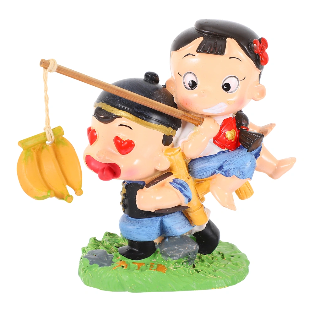 Cake Couple Figurine Doll Resin Decoration Valentine's Day Gift Cake Decoration