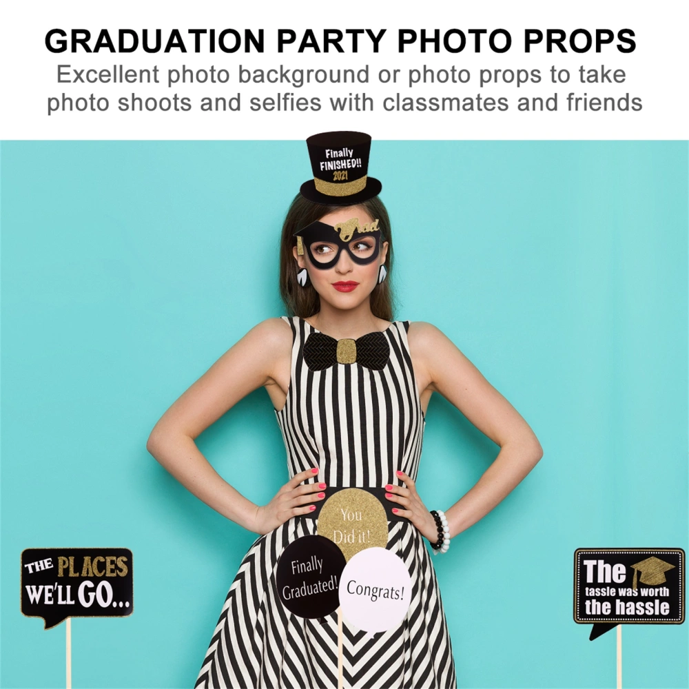 30pcs Party Photo Props Graduation Paper Photo Props Photography Accessories