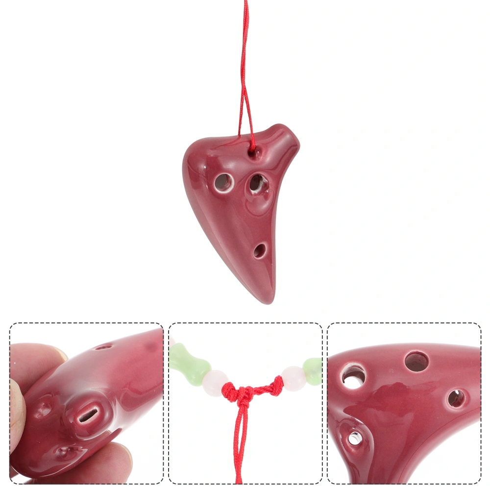 Portable 6 Hole Ocarina Dolomite Ocarina Mini Ocarina Music Instrument Gift