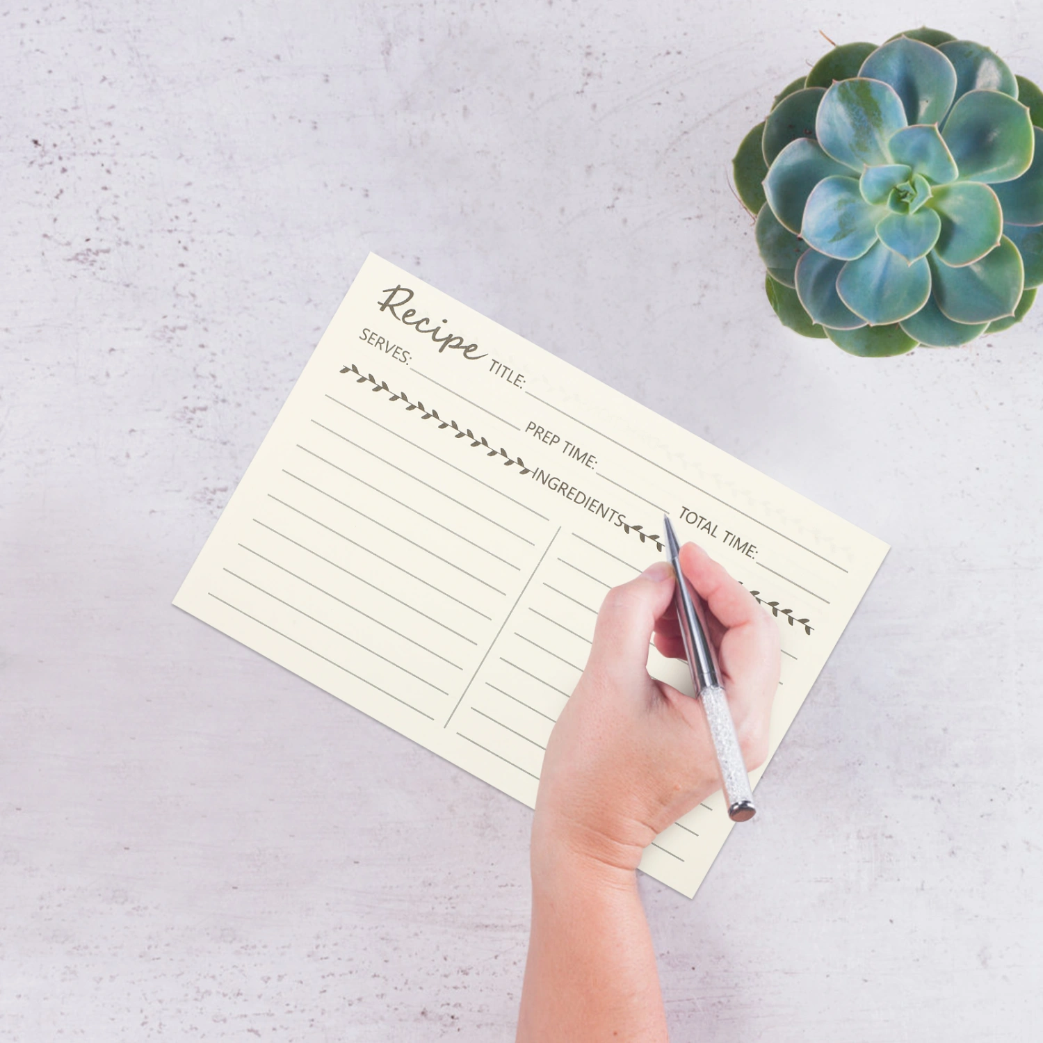 10Pcs Household Recipe Papers Convenient Recipe Sheets Compact Food Note Cards Recipe Accessory