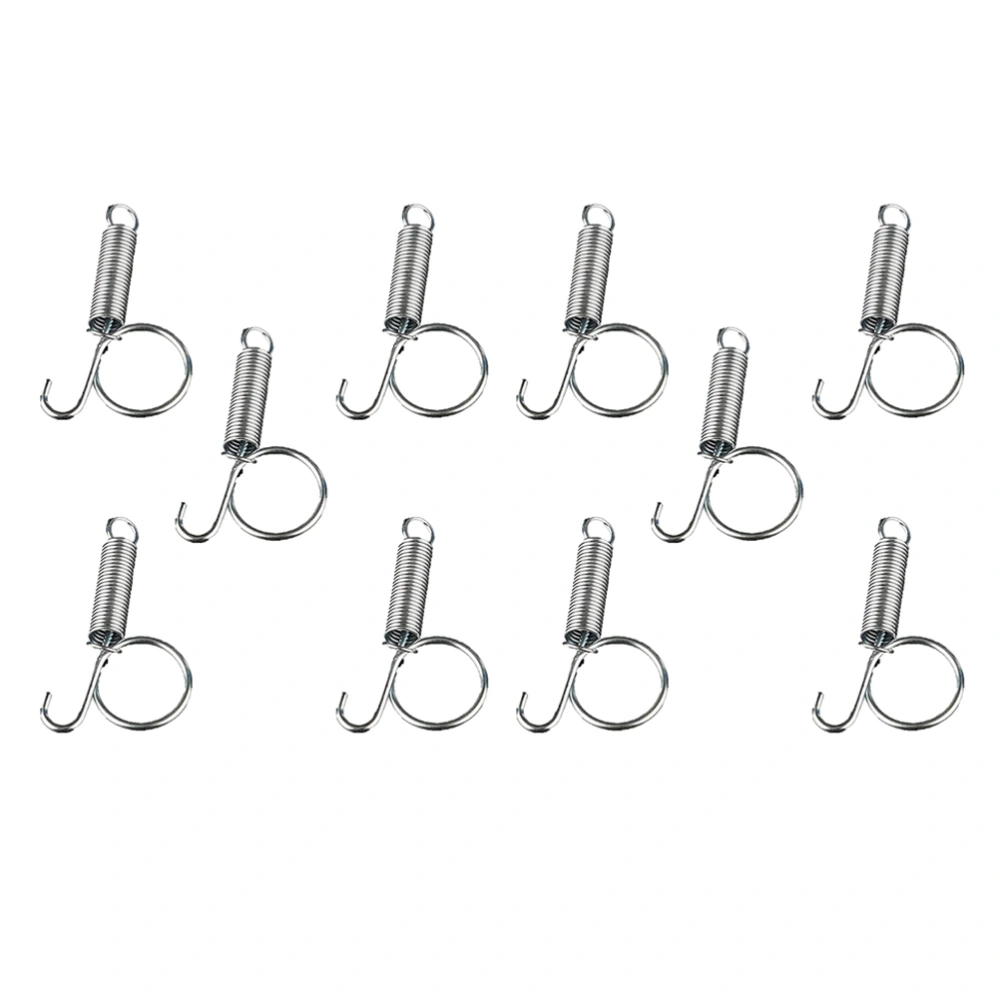 10PCS Multi-purpose Rabbit Cage Door Spring Hook Bird Cage Utensil Fixed Hook