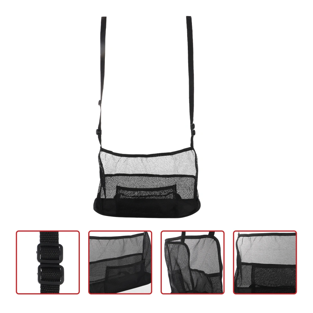 Car Mesh Handbag Holder Net Pocket Storage Holder Mesh Bag Between Seats Car Mounted Mesh Bag