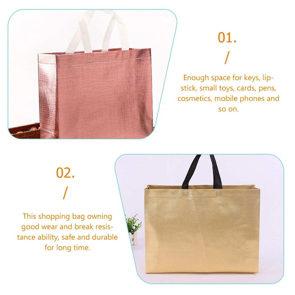 12pcs Shopping Bags Multi-function Tote Bags Sundries Handbags Carrying Pouches