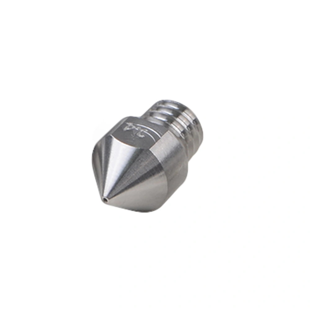 Titanium Alloy Extruder Nozzle 0.4mm Thread Nozzle Tip Head Compatible for MK8 3D Printer (Silver)