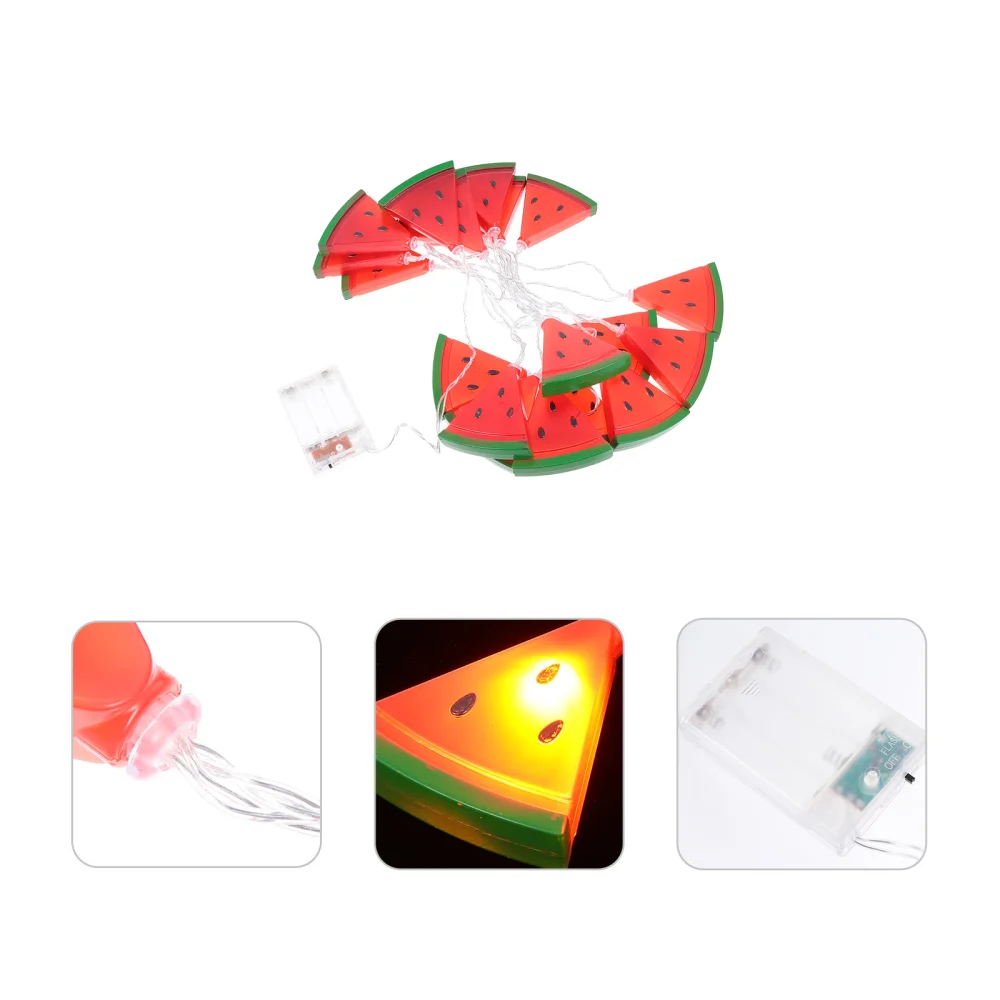 1 Set Watermelon String Light Battery Powered Light Night Light Without Battery