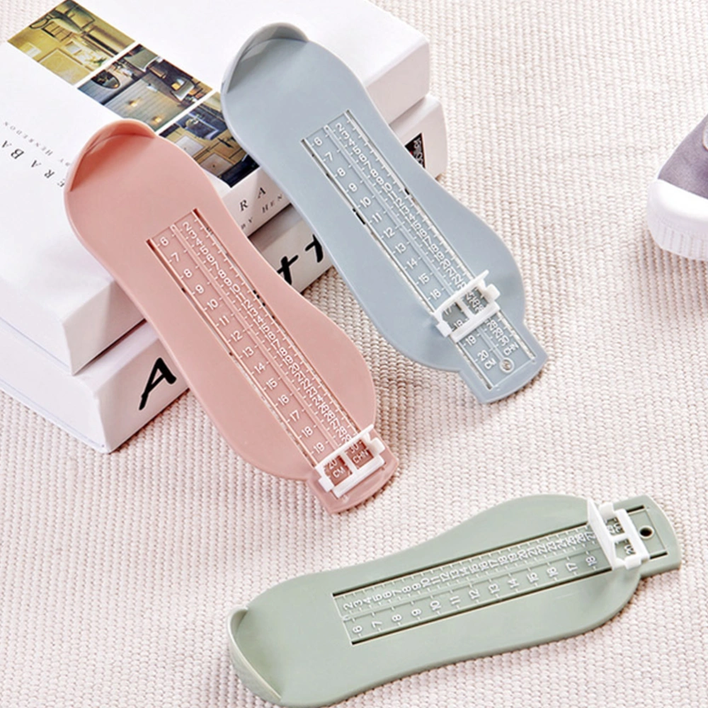 5pcs Useful Foot Measuring Device Baby Kids Foot Length Measure Tool Shoes Size Measuring Gauge (Mixed Color)